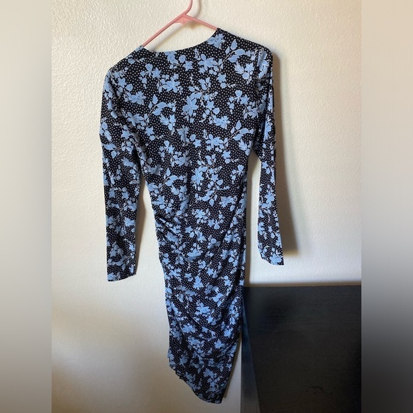 Veronica Beard Women’s Chana Polka Dot Floral Dress Black Size 2 Silk Blend - Picture 3 of 9